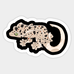 Dalmatian Crested Gecko Sticker
